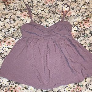 Women’s purple fashion nova tank top with scrunched back